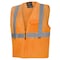 Pioneer Safety Vest, Polyester Mesh, ANSI Class 2, Zipper Closure, Cell Phone Pocket, Orange, M V1060450U-M - alternate 1